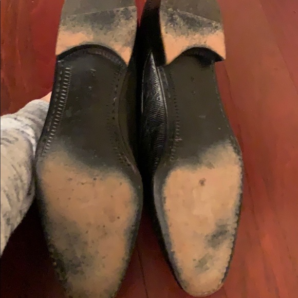 Bruno Magli Black Lizzard Loafer 9.5 - Picture 3 of 5